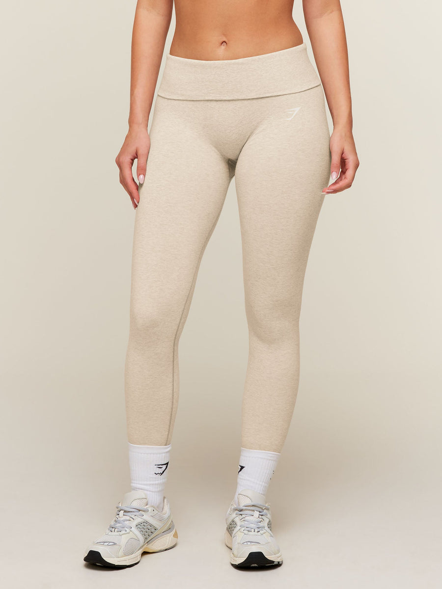 Gymshark CottonMove™ Leggings — Oat Marl — 1