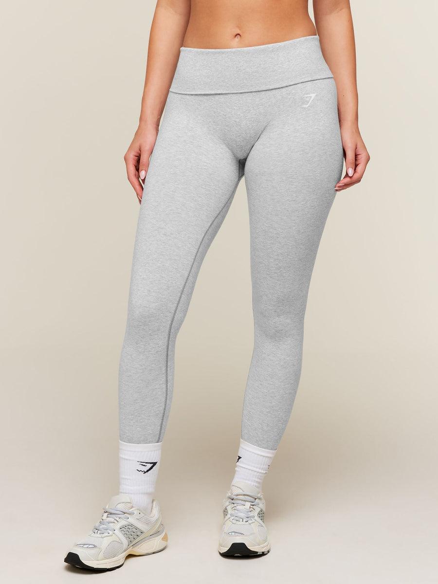 Gymshark CottonMove™ Leggings — Soft Grey Marl — 1