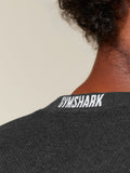 Gymshark Cotton Seamless T-Shirt — Black Marl — 6