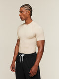 Gymshark Cotton Seamless T-Shirt — Oat Marl — 3