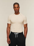 Gymshark Cotton Seamless T-Shirt — Oat Marl — 1