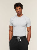 Gymshark Cotton Seamless T-Shirt — Soft Grey Marl — 1