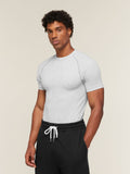 Gymshark Cotton Seamless T-Shirt — Soft Grey Marl — 3