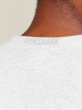 Gymshark Cotton Seamless T-Shirt — White Grey Marl — 6