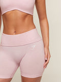 Gymshark CottonMove™ Shorts — Gentle Pink Marl — 6
