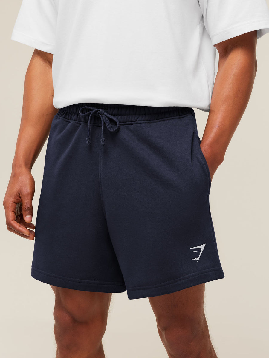 Gymshark Crest Shorts — Heavy Blue — 5