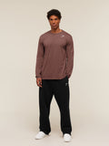 Gymshark Crest Long Sleeve T-Shirt — Espresso Brown — 5