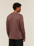 Gymshark Crest Long Sleeve T-Shirt — Espresso Brown — 2