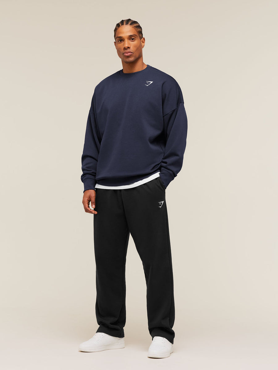 Gymshark Crest Oversized Crew — Heavy Blue — 3
