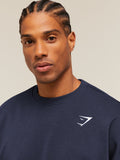 Gymshark Crest Oversized Crew — Heavy Blue — 5