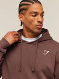 Gymshark Crest Oversized Hoodie — Espresso Brown — 4