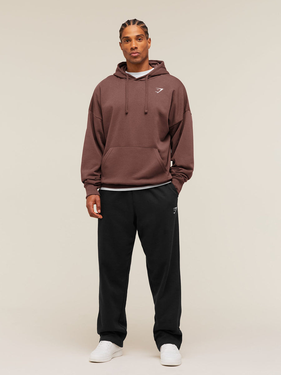 Gymshark Crest Oversized Hoodie — Espresso Brown — 5