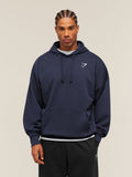 Gymshark Crest Oversized Hoodie — Heavy Blue — 1