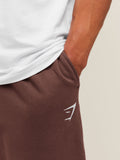 Gymshark Crest Oversized Joggers — Espresso Brown — 4