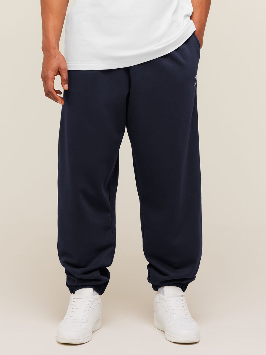 Gymshark Crest Oversized Joggers — Heavy Blue — 3