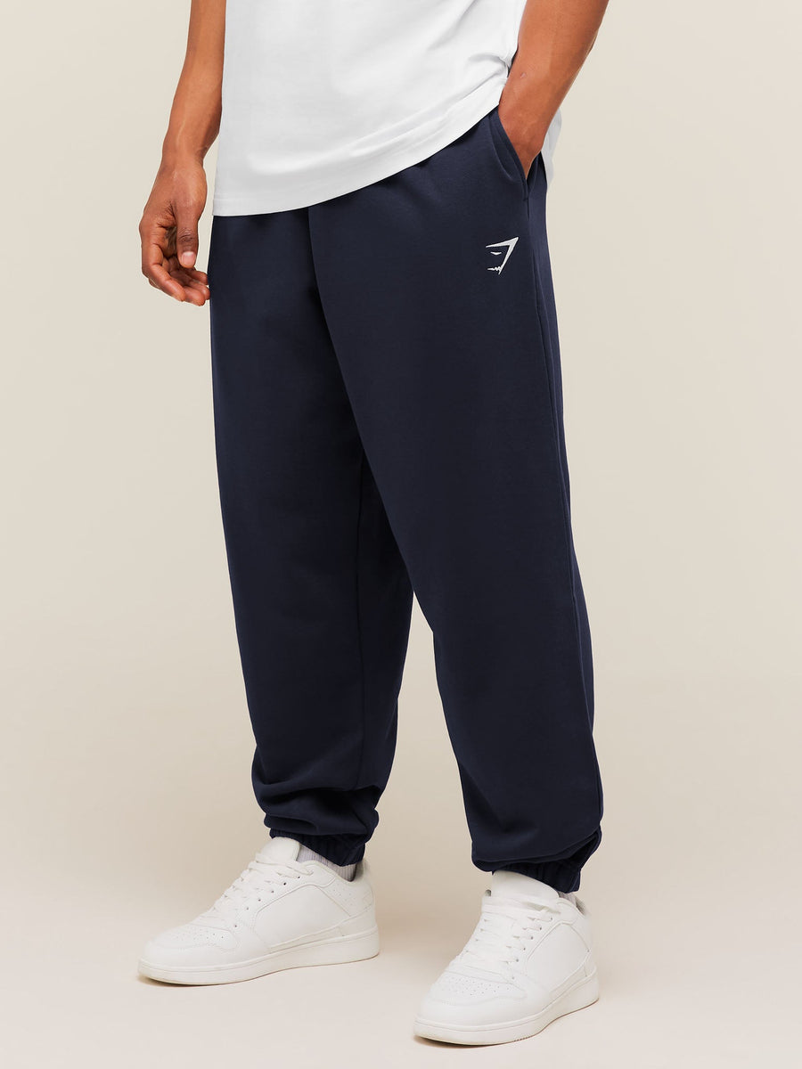 Gymshark Crest Oversized Joggers — Heavy Blue — 1
