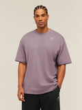 Gymshark Crest Oversized T-Shirt — Dusk Purple — 4