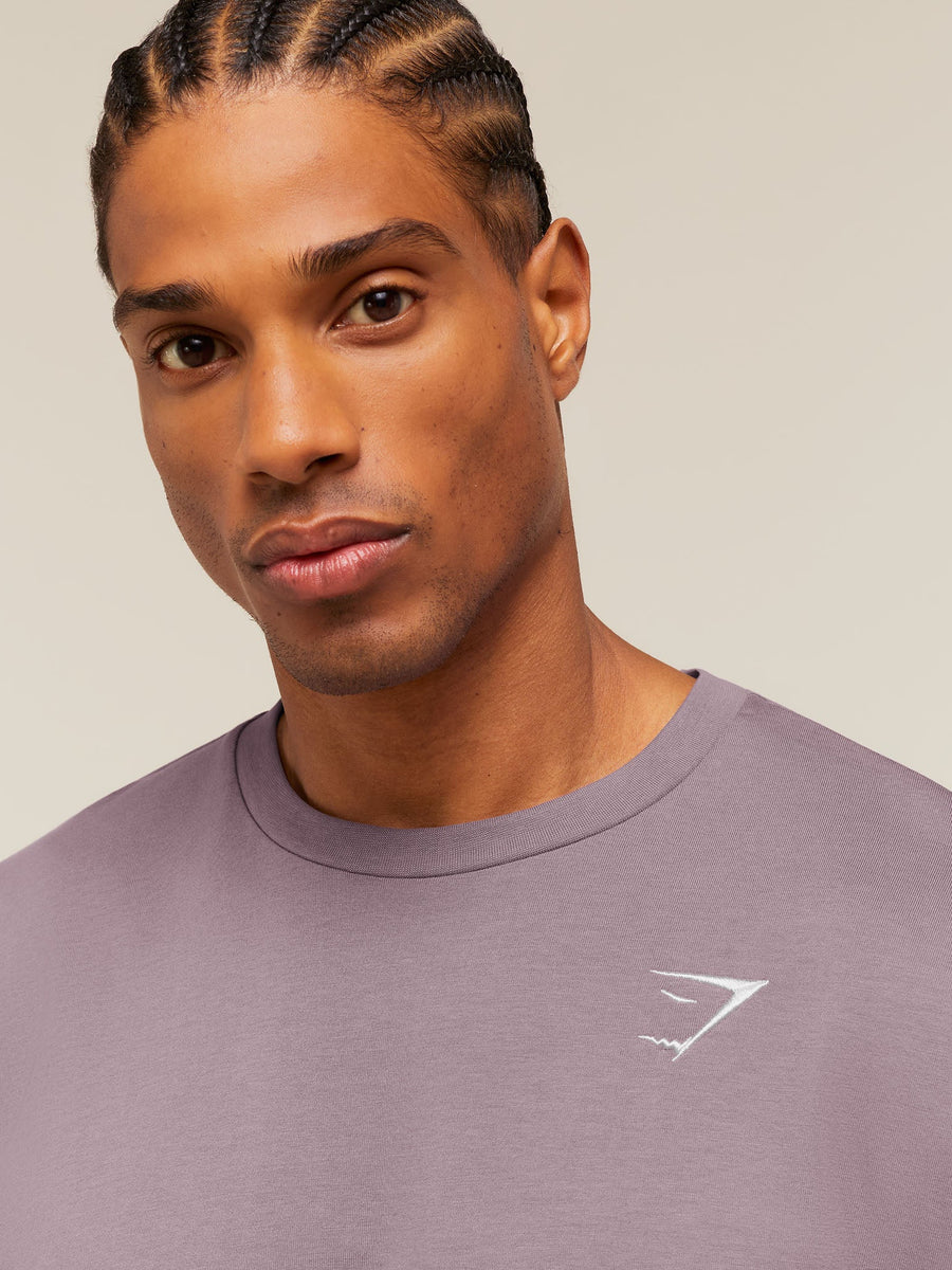 Gymshark Crest Oversized T-Shirt — Dusk Purple — 5