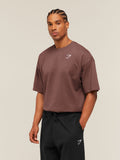 Gymshark Crest Oversized T-Shirt — Espresso Brown — 3