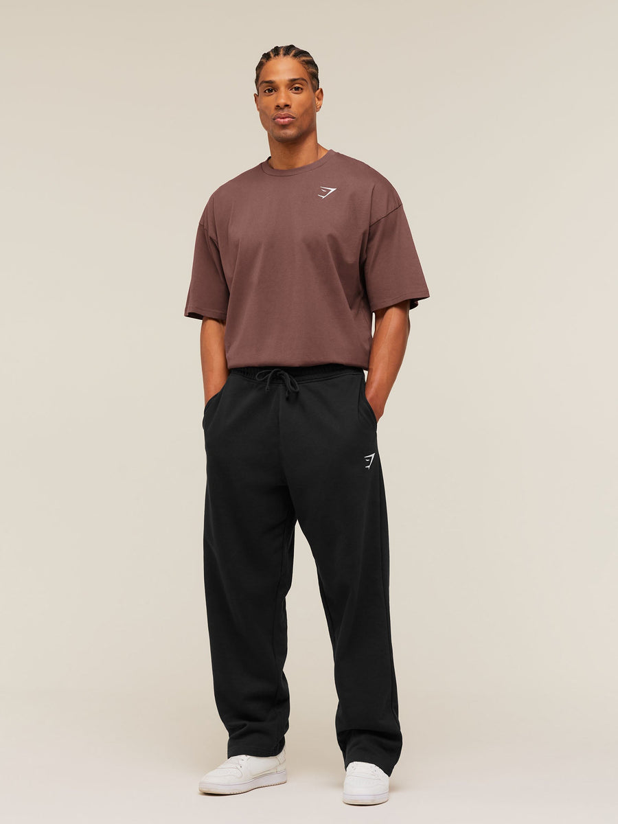 Gymshark Crest Oversized T-Shirt — Espresso Brown — 4