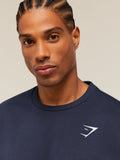 Gymshark Crest Oversized T-Shirt — Heavy Blue — 5