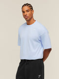 Gymshark Crest Oversized T-Shirt — Tranquil Blue — 3