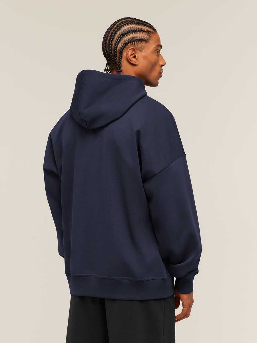 Gymshark Crest Oversized Zip Up Hoodie — Heavy Blue — 2
