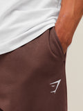 Gymshark Crest Straight Leg Joggers — Espresso Brown — 5