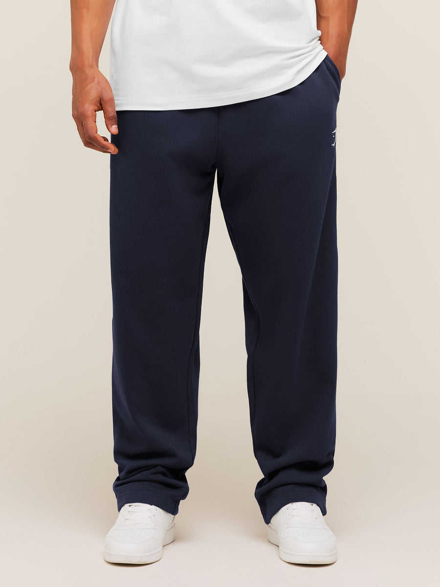 Gymshark Crest Straight Leg Joggers — Heavy Blue — 3