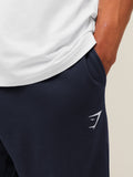 Gymshark Crest Straight Leg Joggers — Heavy Blue — 4