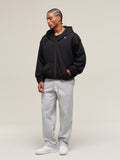 Gymshark Crest Straight Leg Joggers — Light Grey Marl — 3