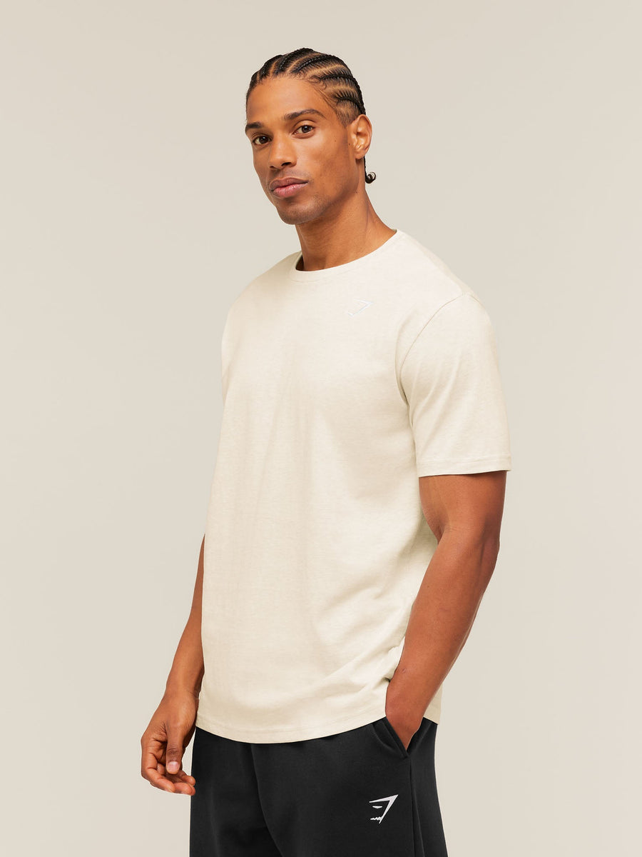 Gymshark Crest T-Shirt — Bros Chalk Marl — 3