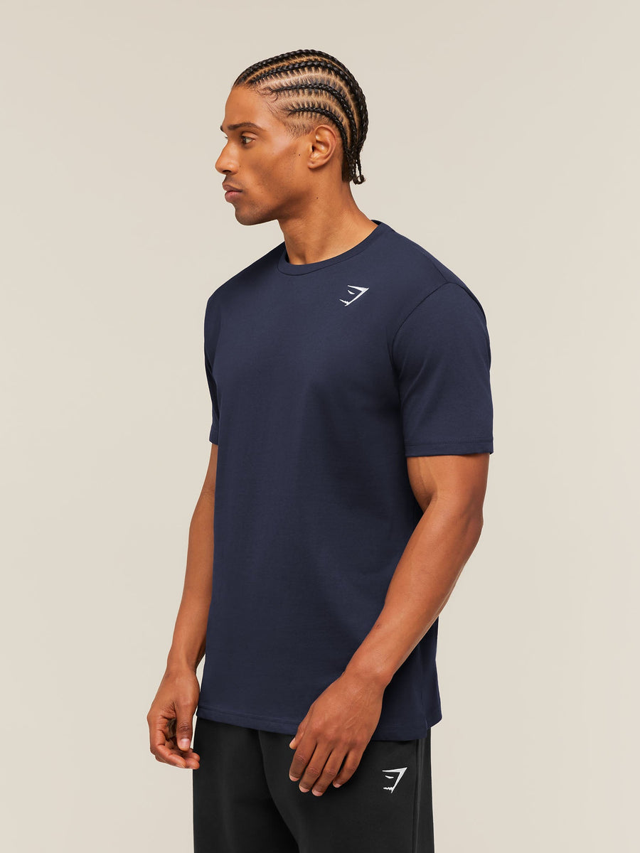 Gymshark Crest T-Shirt — Heavy Blue — 3