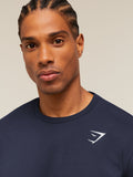 Gymshark Crest T-Shirt — Heavy Blue — 4