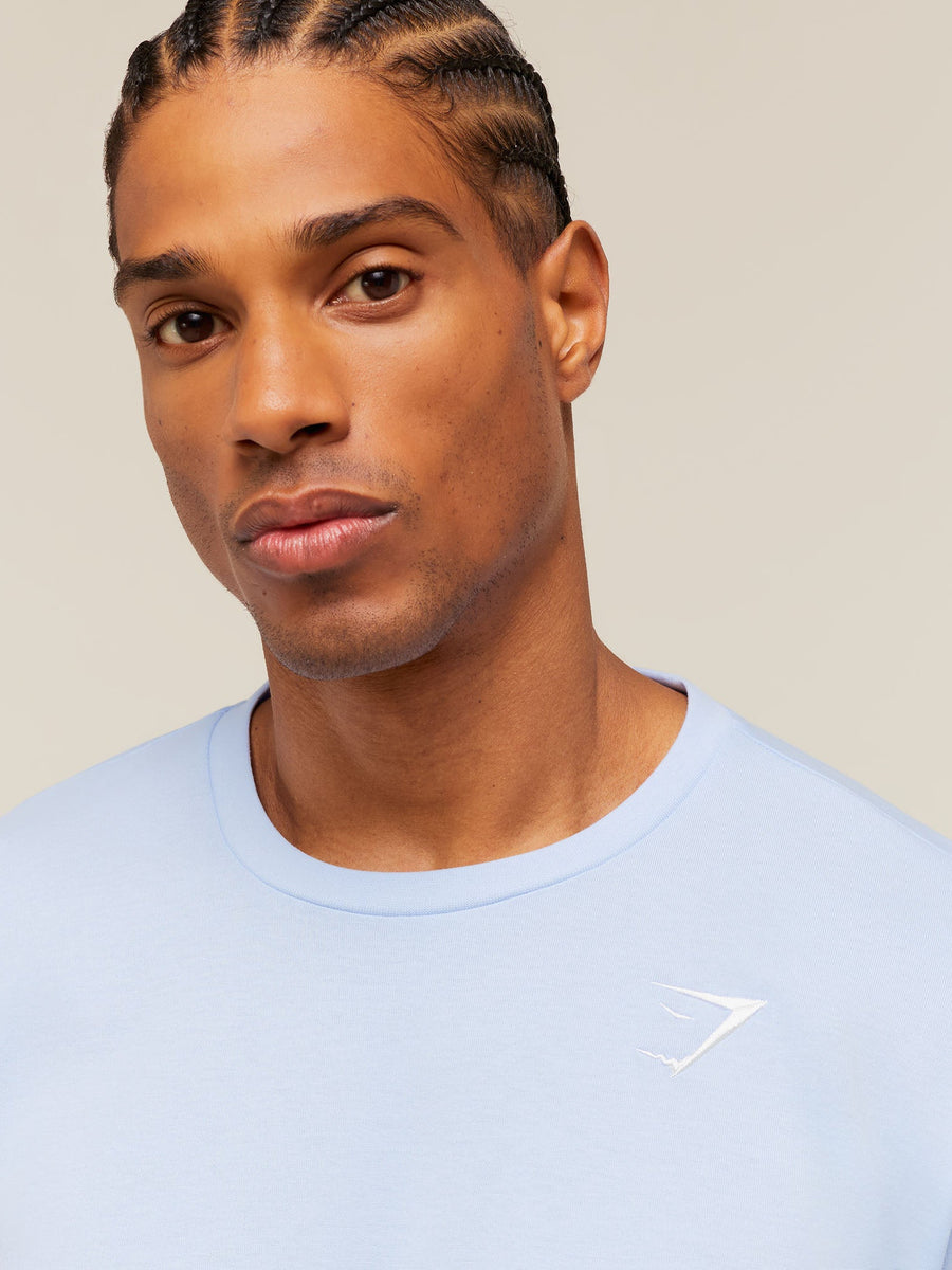 Gymshark Crest T-Shirt — Tranquil Blue — 4