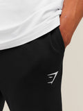 Gymshark Crest Tapered Joggers — Black — 5