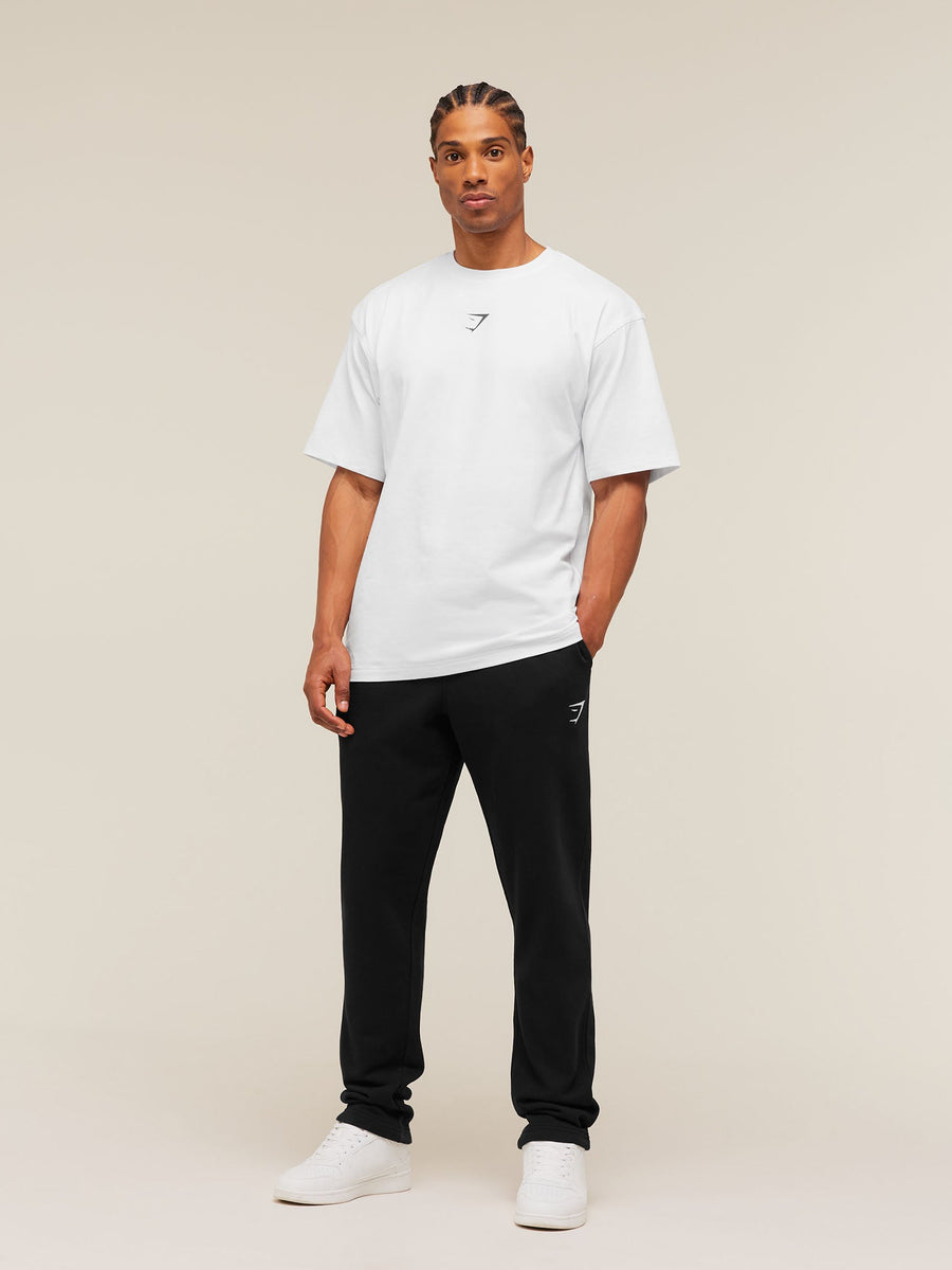 Gymshark Crest Tapered Joggers — Black — 4