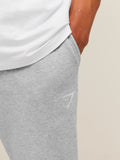 Gymshark Crest Tapered Joggers — Light Grey Core Marl — 5