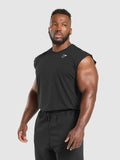 Gymshark Critical Cut Off Tank — Black — 4