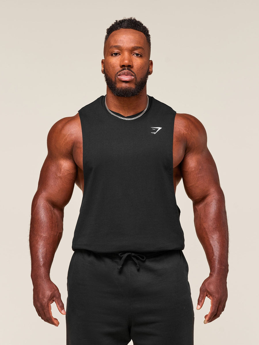 Gymshark Critical 2.0 Drop Arm Tank — Black — 1