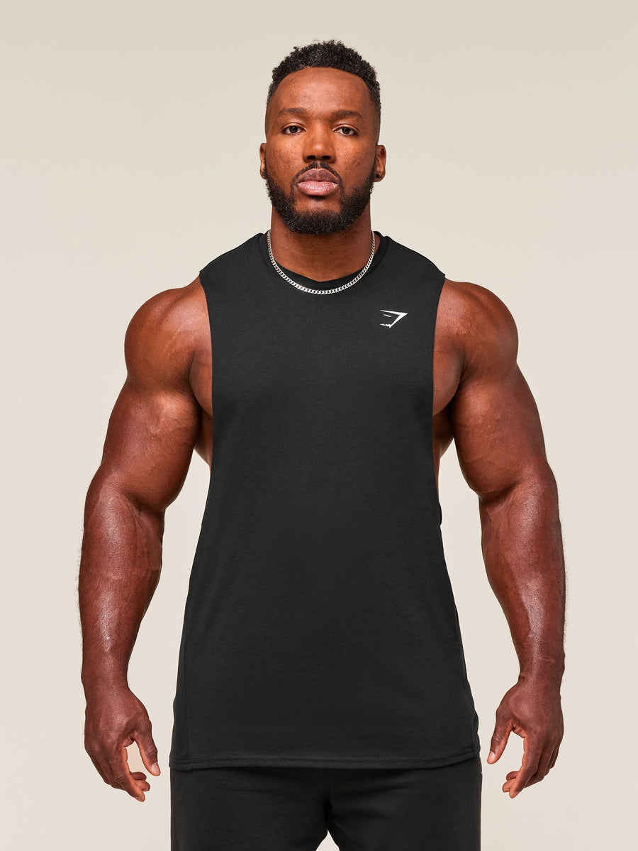 Gymshark Critical 2.0 Drop Arm Tank — Black — 5