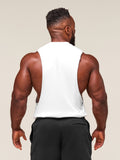 Gymshark Critical 2.0 Drop Arm Tank — White — 2