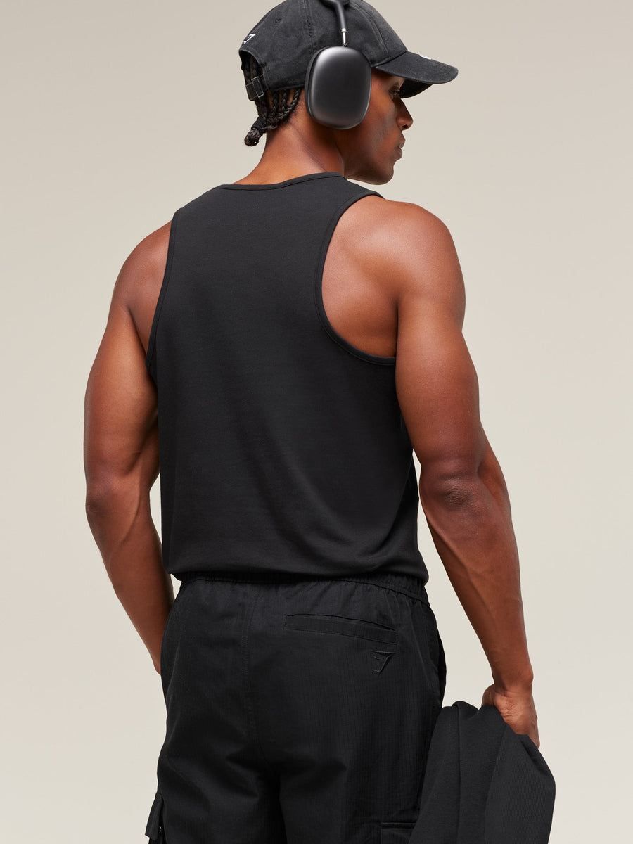 Gymshark Critical Tank — Black — 2