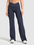 Gymshark Crossover Tall Flared Leggings — Heavy Blue — 1
