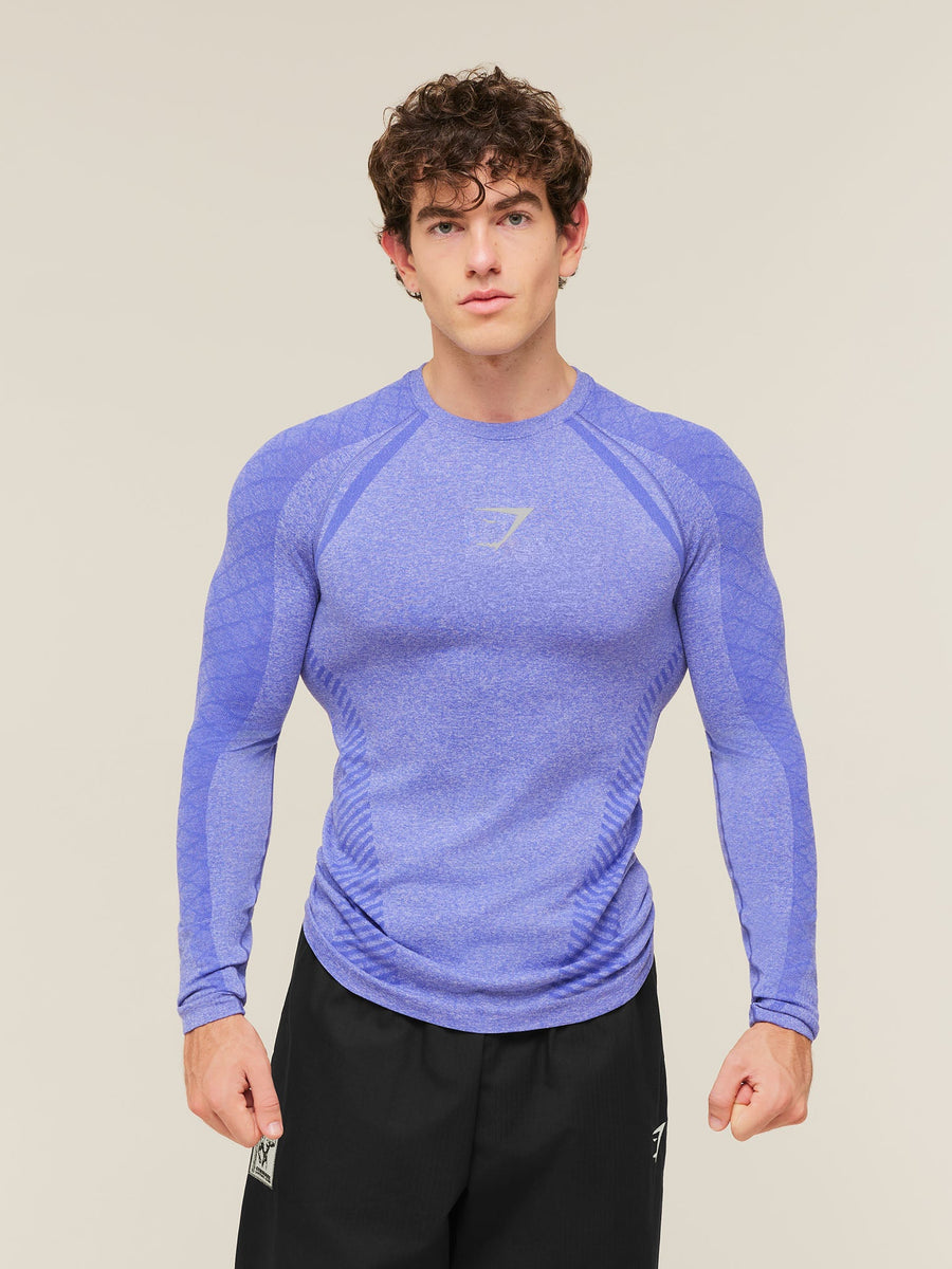 Gymshark Devant Seamless Long Sleeve T-Shirt — Amethyst — 1