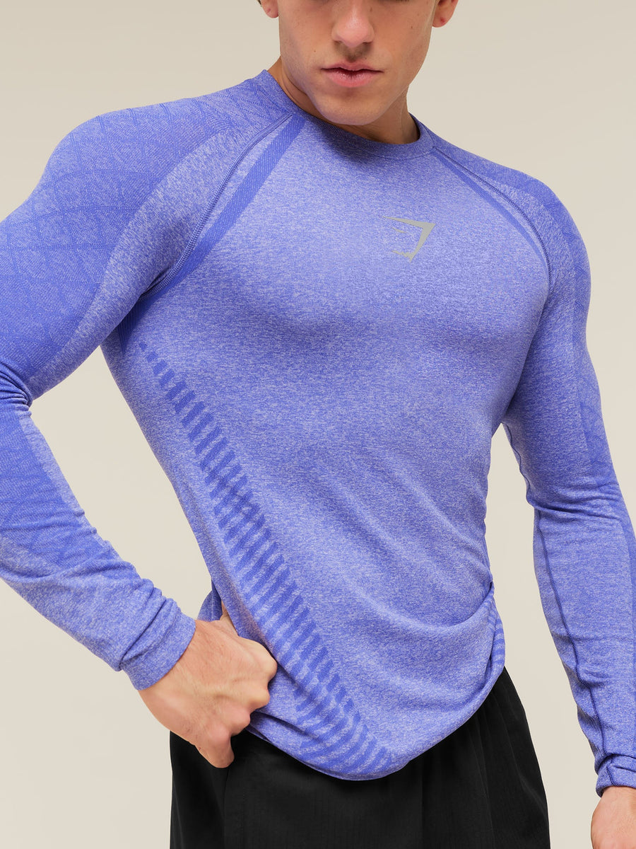 Gymshark Devant Seamless Long Sleeve T-Shirt — Amethyst — 6