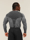 Gymshark Devant Seamless Long Sleeve T-Shirt — Black — 2