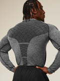 Gymshark Devant Seamless Long Sleeve T-Shirt — Black — 7