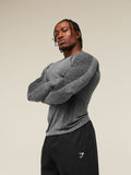 Gymshark Devant Seamless Long Sleeve T-Shirt — Black — 6