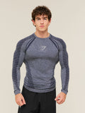 Gymshark Devant Seamless Long Sleeve T-Shirt — Heavy Blue — 1